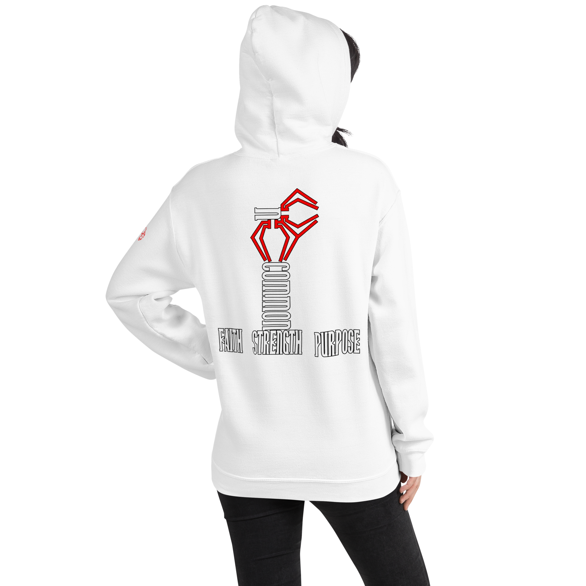 White UnCommon hoodie