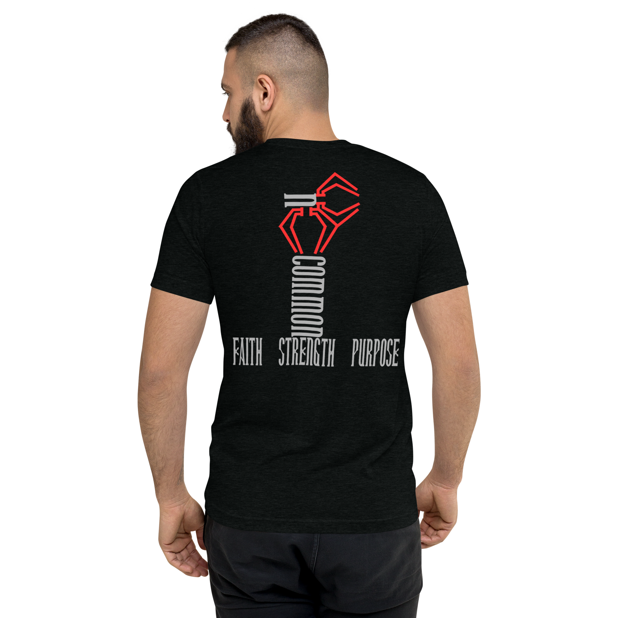 Black UnCommon tri-blend T-shirt